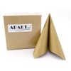 APARTina 50 Serviettes Gold Coloured 33 x 33 cm Fabric-Like