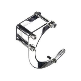 JEGS Low Mount Alternator Bracket | Fits Small Block Chevy | For Short Water Pump Applications | Driver Side Mounting | Chrome | Includes Mounting Hardware