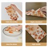 Horaldaily 100 Fall Disposable Paper Decorative Guest Napkins, Maple Leaf