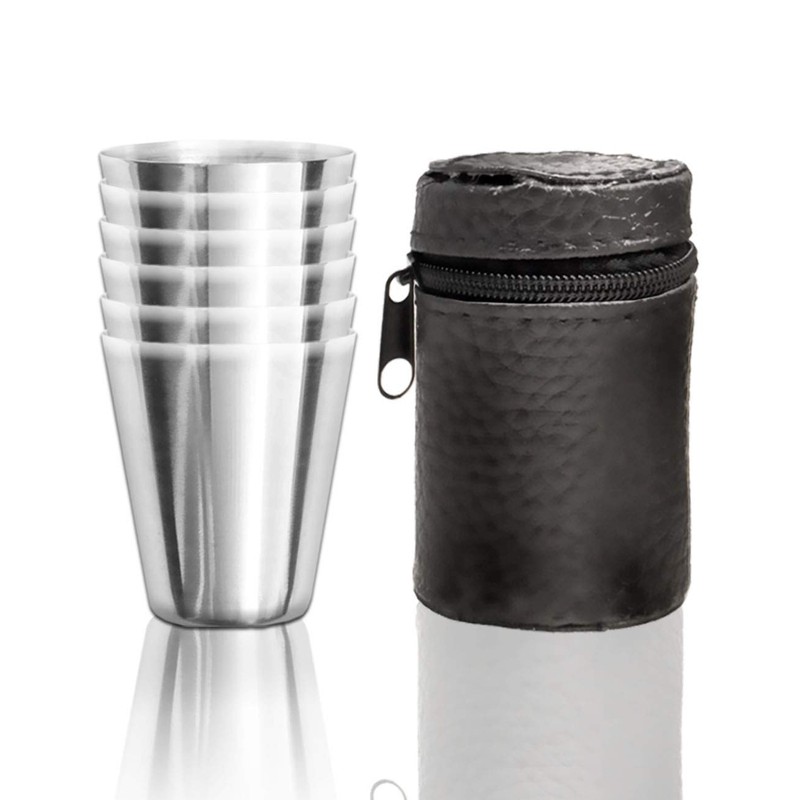 Outdoor Saxx® Set of 6 Stainless Steel tumblers, 6 Unbreakable