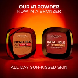 L'Oréal Paris Soft Matte Bronzer, Longwear, Matte Finish, Waterproof and Transfer-proof, Infallible 24H, 250 Light