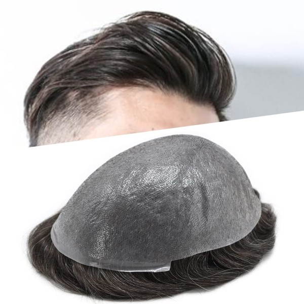 RESHE Toupee For Men European Human Hairpieces For Men Ultra