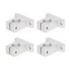 4 Pcs Rail Guide Support Aliminum Alloy Linear Motion Bracket