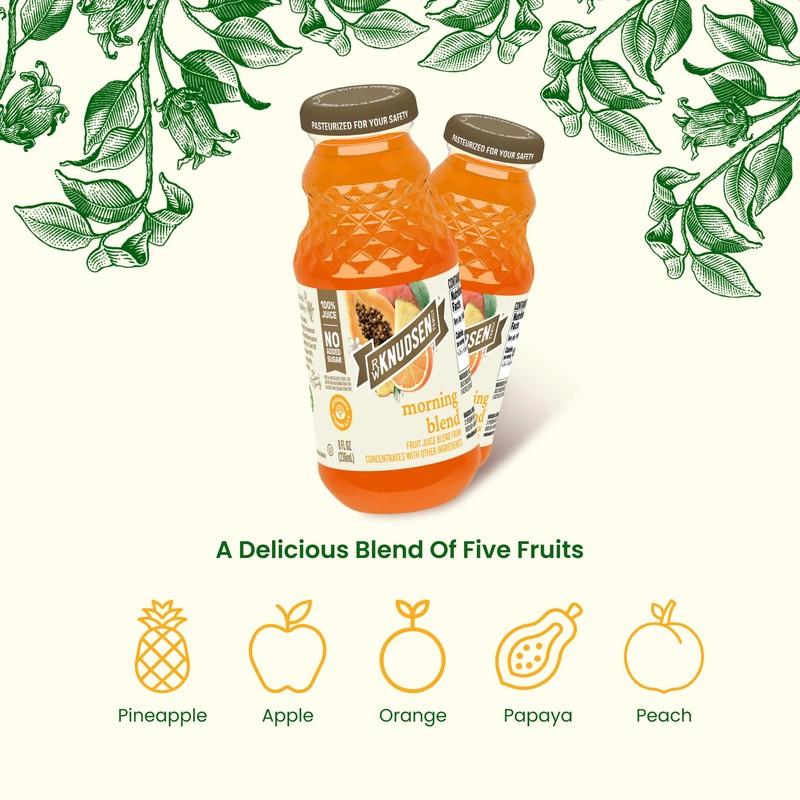 R.W. Knudsen Organic Morning Blend Juice, 8 fl oz (12
