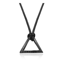 Zysta Viking Necklace Men's Rune Pendant with Leather Chain Mobius Necklace Nordic Viking Vegvisir Amulet for Men Gift, Stainless Steel, No Gemstone