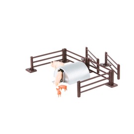 Britains 1:32 Pig Pen Farm Playset, Collectable Farmyard Animal Toys for Children, Toy Farm Animals Compatible with 1:32 Scale Farm Toys, Suitable for Collectors & Children from 3 Years, 43140A1