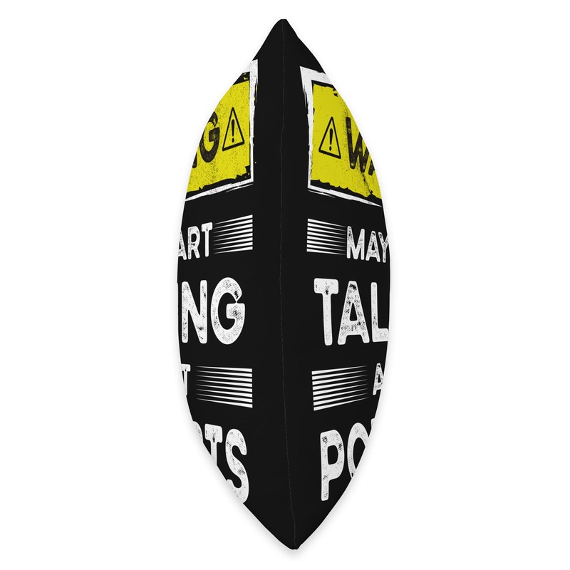 Talking about Podcasts funny Throw Pillow