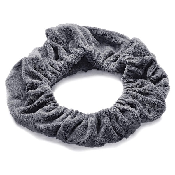 TASSI Gray Terrycloth Hair Holder Wrap, The Best Way To Hold Your Hair Since...Ever!