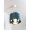 CGC Lighting Modern Velvet 30cm Drum Ceiling Lamp Shade Pendant