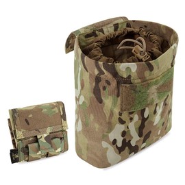 KRYDEX Molle Dump Pouch Roll-Up Drawstring Magazine Utility Pouch Folding Dump Bag (MC)