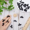 GORGECRAFT 180Pcs Arc Shape Safety Eyes 3 Sizes Acrylic Black