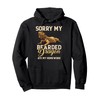 Bearded Dragon Cute Lizard Beardie Ate My Homework Pullover Hoodie