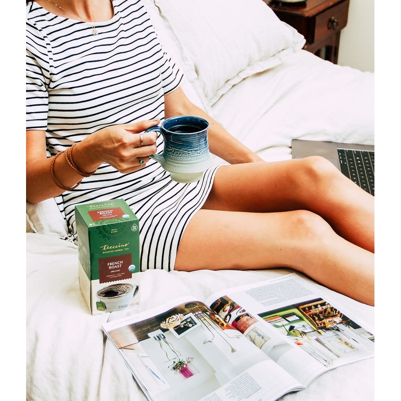 Teeccino French Roast Herbal Tea - Rich & Roasted Herbal