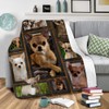 ChriHome Flannel Blanket 3D Chihuahua Dog Blanket Soft Plush Bedding
