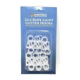 Christmas Workshop Rope Light Gutter Hooks 24/PK