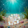 100Pcs 8mm Matte Crystal Glass Beads Mermaid Aurora Beads Moonstone