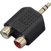 TRUE DYNA TRUE DYNA TDF310 RCA (F)X2/StMini(M) Converter Connector