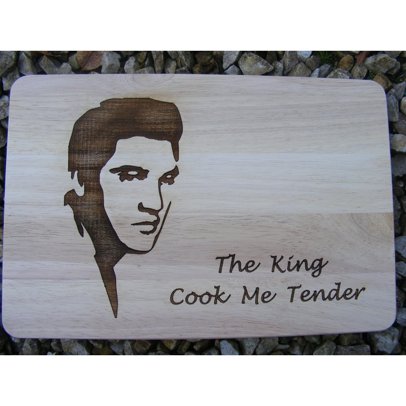 Elvis Presley Gift Idea Wooden Chopping Board Cheese Board Placemat