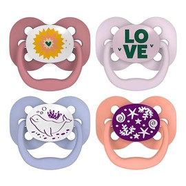 Dr. Brown's Advantage Pacifiers, Stage 1, Pink, 4-PK, Pink