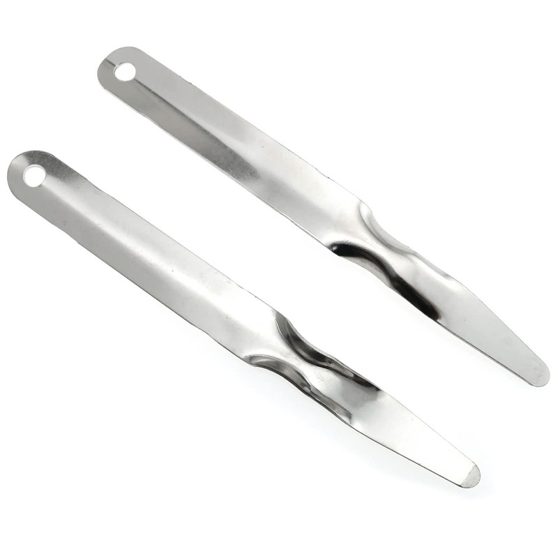 E-outstanding 2PCS Stainless Steel Flat Staplers Puller, Staple Remover Tools,