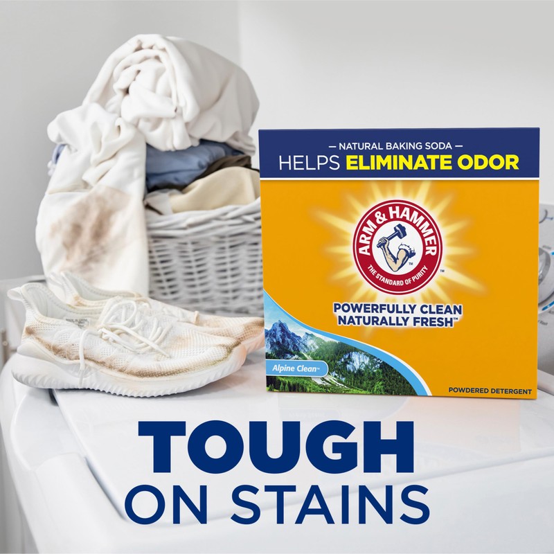 ARM & HAMMER Powder Laundry Detergent, Alpine Clean, 9.56 lb,