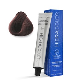 HIDRACOLOR - Tinte Permanente en Crema para Cabello Color 5.45 Castaño Claro Cobrizo Caoba 90 ml, Cubre Canas, con Miel y Aloe Vera, Gran Duración y Humectación, Coloración Cabello, Sedosidad y Brillo