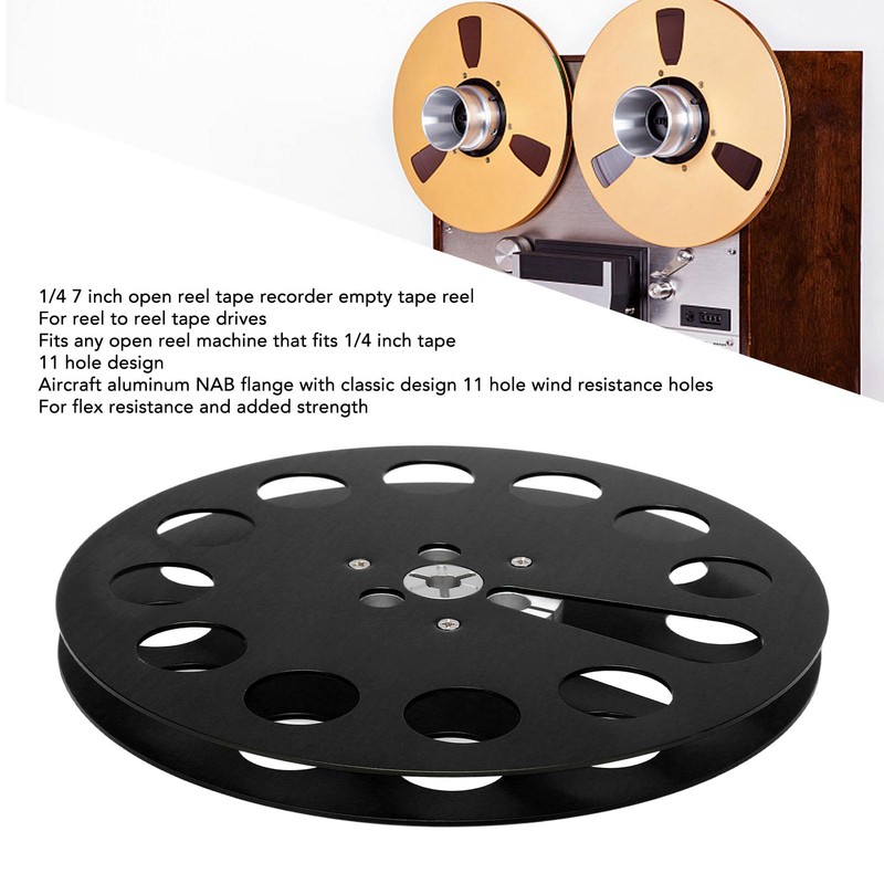 1/4 7 Inch Empty Tape Reel Aluminum Alloy 11 Hole