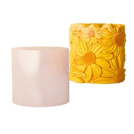 Rose Ball Candle Round Flower Peony Resin Mold - Resin Casting Silicone Molds for Home Decor & Candle Making Wave Spiral Mold