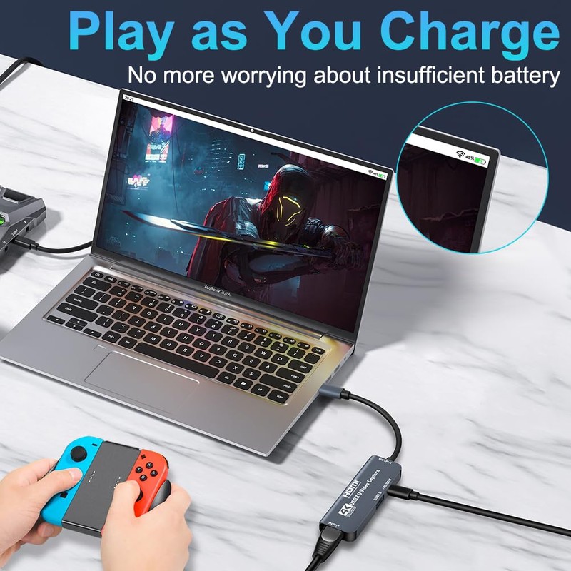 Flintronic Type-C HD Video Capture Card Grey