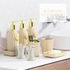 WSBArt 32PCS Bathroom Sets with Shower Curtain and Rugs-Beige Bathroom