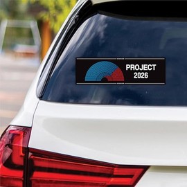 Project 2026 Protest Vinyl Sticker, No Kings in America, Anti-Trump, Freedom Democracy Truth, Resist Fascism Car Bumper Sticker,10" x 3"