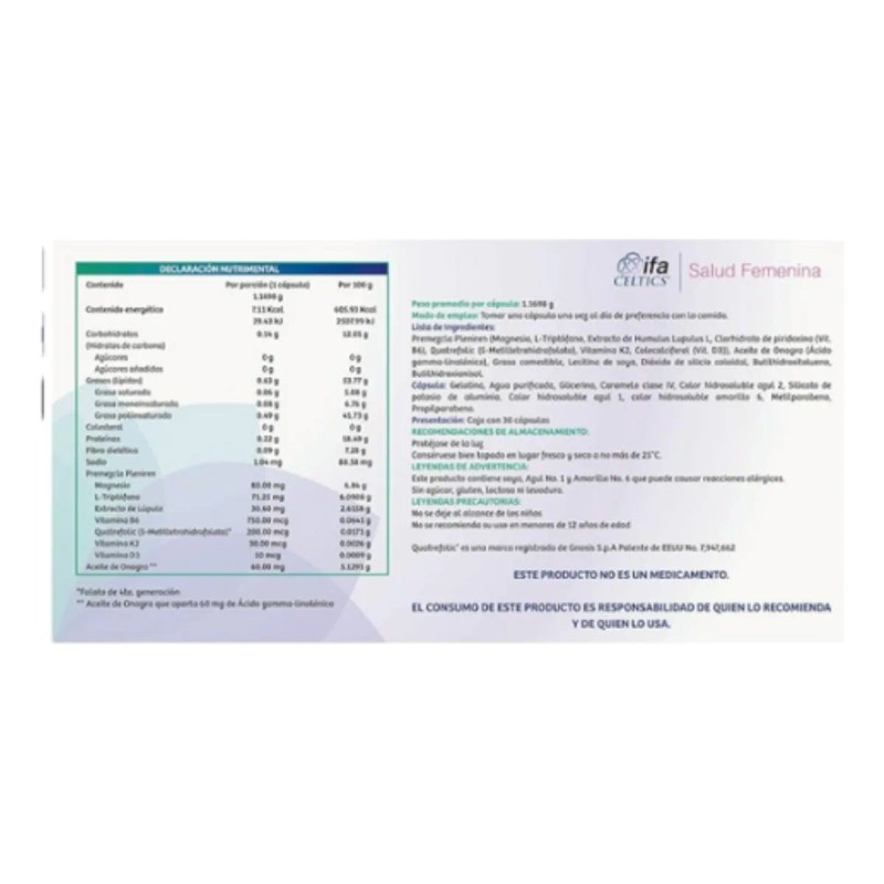 Pleniren 551 Mg Caja 30 Capsulas