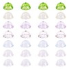 Magibeads 28Pcs Clear Flower Beads Acrylic Flower Bead Caps Cones
