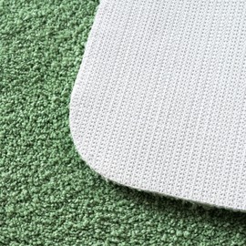 MIULEE MIULEE 1 x Rectangular Bath Mat for Shower Non-Slip Soft Comfortable Tabis Absorbent Soft Microfibre Toilet Bath Mat 45 x 120 cm Green