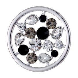 Morella Women’s Stainless Steel Gold Necklace (70 cm) with Pendant and Coin (33 mm) in Jewellery Bag, Stainless Steel