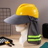 ULTECHNOVO Hard Hat Sun Shade, High Visibility Sun Visor Neck