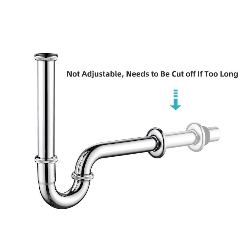 Heixutas Brass P Trap Bathroom Sink: 1 1/4 Sink Trap