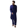 SOJANYA (Desde 1958), juego de Kurta Pathani de algodón negro