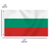 3×5 FT Bulgaria Flag, Large 75D Bulgarian National Outdoor Banner,Decor
