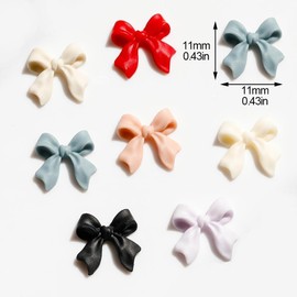 Wentoenapp 50Pcs Pink Nail Charms Decorative Stunning Visual Effect Bow-Knot Nail Art Decors Manicure Jewelry for Nail Salon, Nail Art and Polish, Nail Art and Polish