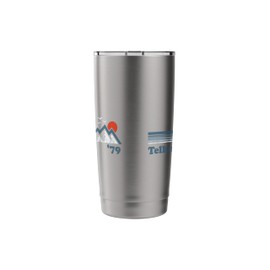 Retro Telluride Ski Resort Colorado Snowboard Mountain Gift Stainless Steel Insulated Tumbler