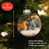 THE TWIDDLERS - 15 Pack Christmas Fillable Clear Plastic Baubles,