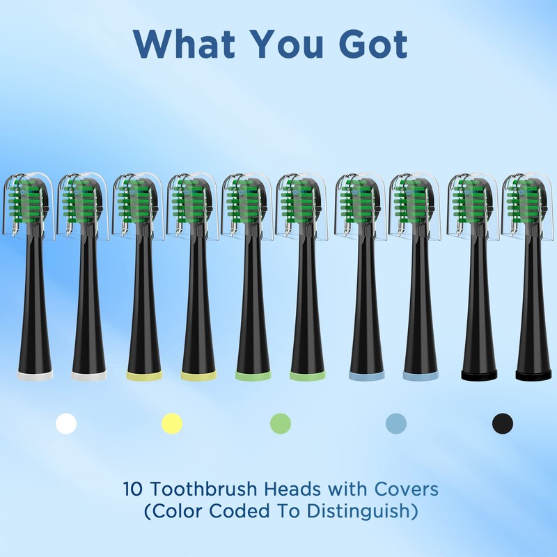 Replacement Toothbrush Heads for All Waterpik Sonic Fusion Models (SF-01,
