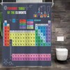 UNIFEEL Most Updated Periodic Table of Elements Fabric Shower Curtains