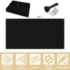 UPGRADE Privacy Screen Fence Customized 6x22 FT Black Outdoor HDPE