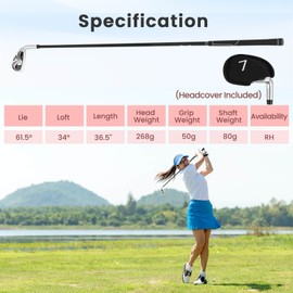 Ultimate #7 Iron Single Golf Club for Women w/ Graphite Shaft for Right Handed Golfers