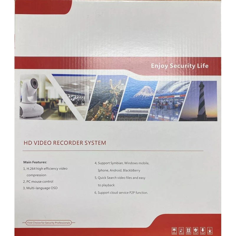 FLOUREON CCTV 8CH 1080N HDMI P2P DVR Security Camera Video