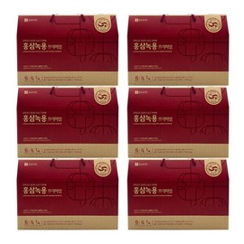 Jong Kundang Health 종근당건강 홍삼녹용 프리미엄 50ml x 30포 x 6박스 /An Jongkundang Health Red Ginseng Deer Antler Premium 50ml x 30 pouches x 6 boxes