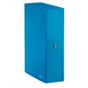 Leitz - Filing box, Button closure, in plasticized cardboard, Blue