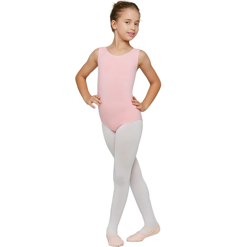 Danswan Leotardos para niñas, danza, ballet, gimnasia, leotardo (niños/grandes), Rosa
